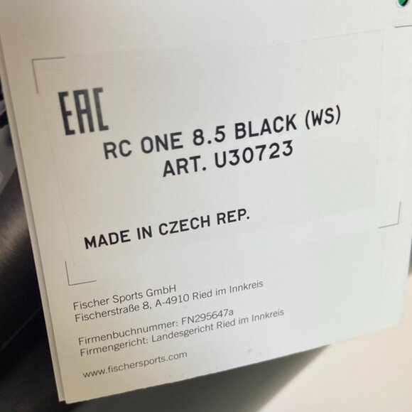 NWT Fischer Black RC One 8.5 Ski Boots - Picture 15 of 16